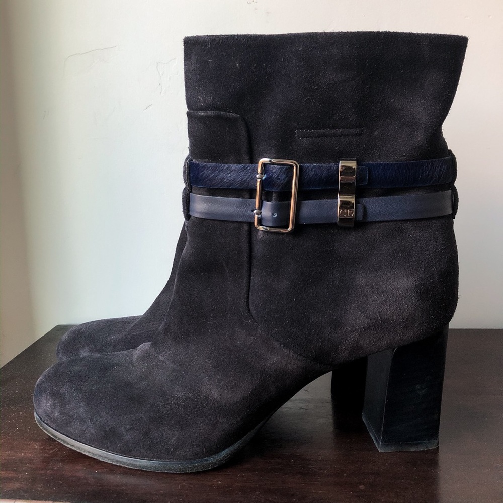 <SOLD> Christian Dior Navy Booties